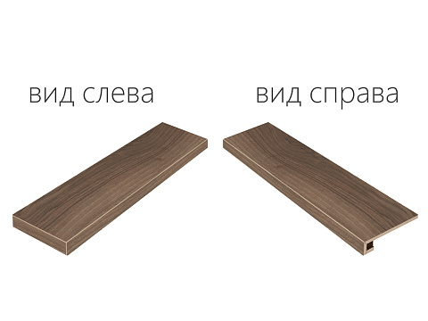 Ступень угловая левая SURFACE 120 в цвет плитки нат/рет (Italon)